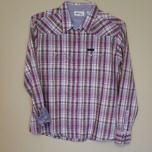 Wrangler Multicolor Plaid Casual Shirt